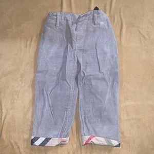 Burberry size 2 gray cords